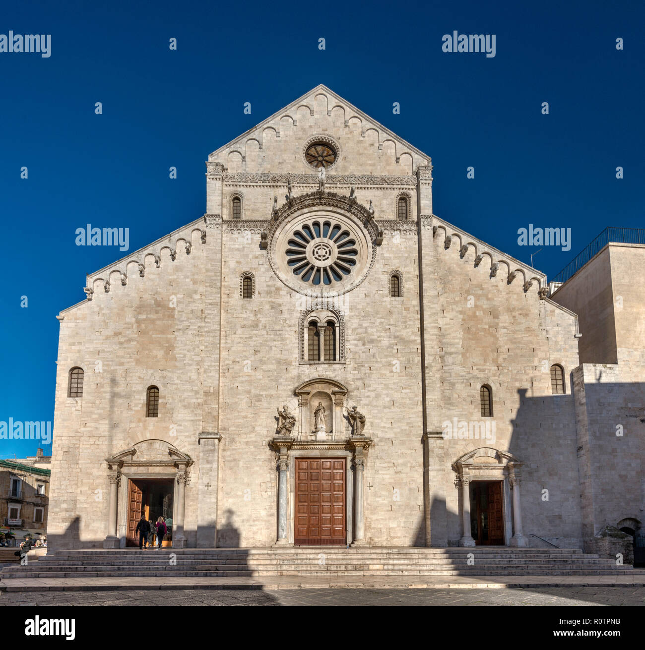 Cattedrale (Duomo di Bari o la Cattedrale di San Sabino), xiii secolo, Romanico Pugliese a bari, puglia, Italia Foto Stock