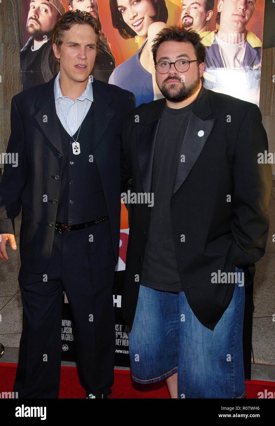 Jason Mewe e il Direttore Kevin Smith che arrivano al cancelliere 2 Premiere al Arclight Theatre di Los Angeles. Luglio 11, 2006. Il direttore Foto Stock