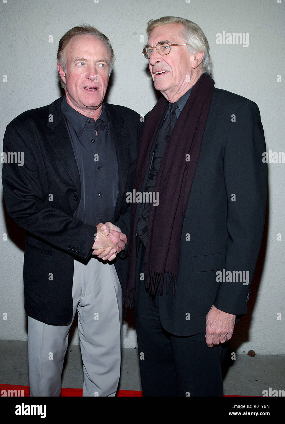 James Caan e Martin Landau arrivando a Norby's Walters xxi Pre-Holiday annuale festa di Natale presso i Frati Club di Los Angeles. 24 novembre 2 Foto Stock