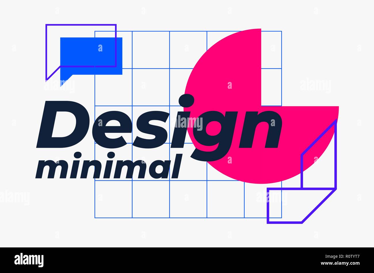 Universal geometrica tendenza colorato sfondo con bright bold lineal design Illustrazione Vettoriale