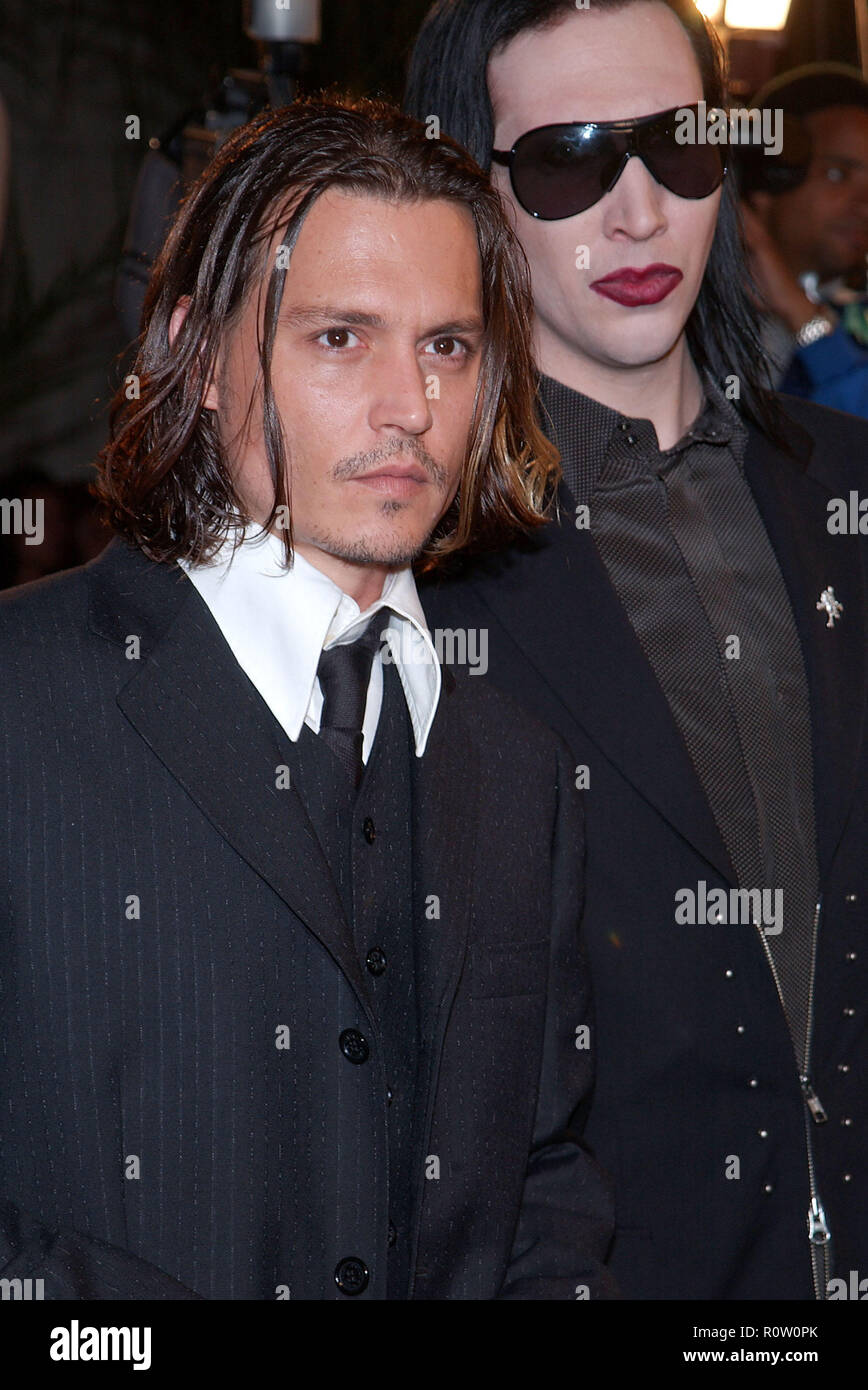 - DeppJohnny MansonMarilyn02.jpgDeppJohnny MansonMarilyn02 evento nella vita di Hollywood - California, tappeto rosso Evento, STATI UNITI D'AMERICA, industria cinematografica, CEL Foto Stock