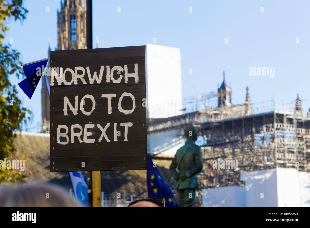 Il 20 ottobre 2018, marzo per il futuro - voto popolare, Brexit Campagna, London, Regno Unito Foto Stock