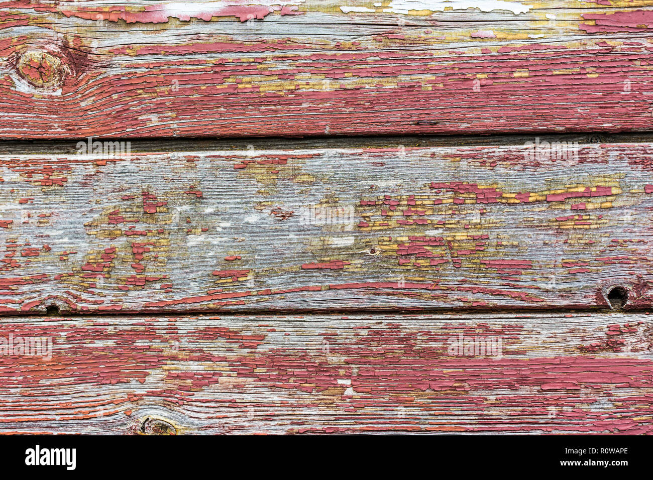 Legno Vintage texture di sfondo dal vecchio tavole di legno, sfald vernice, vernice peel e crepe. Foto Stock