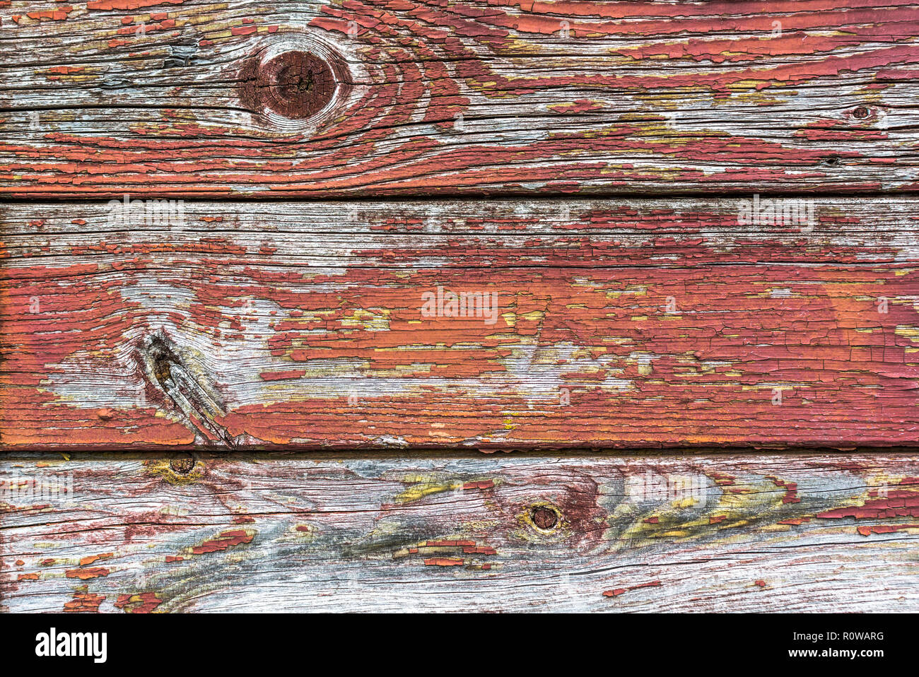 Legno Vintage texture di sfondo dal vecchio tavole di legno, sfald vernice, vernice peel e crepe. Foto Stock