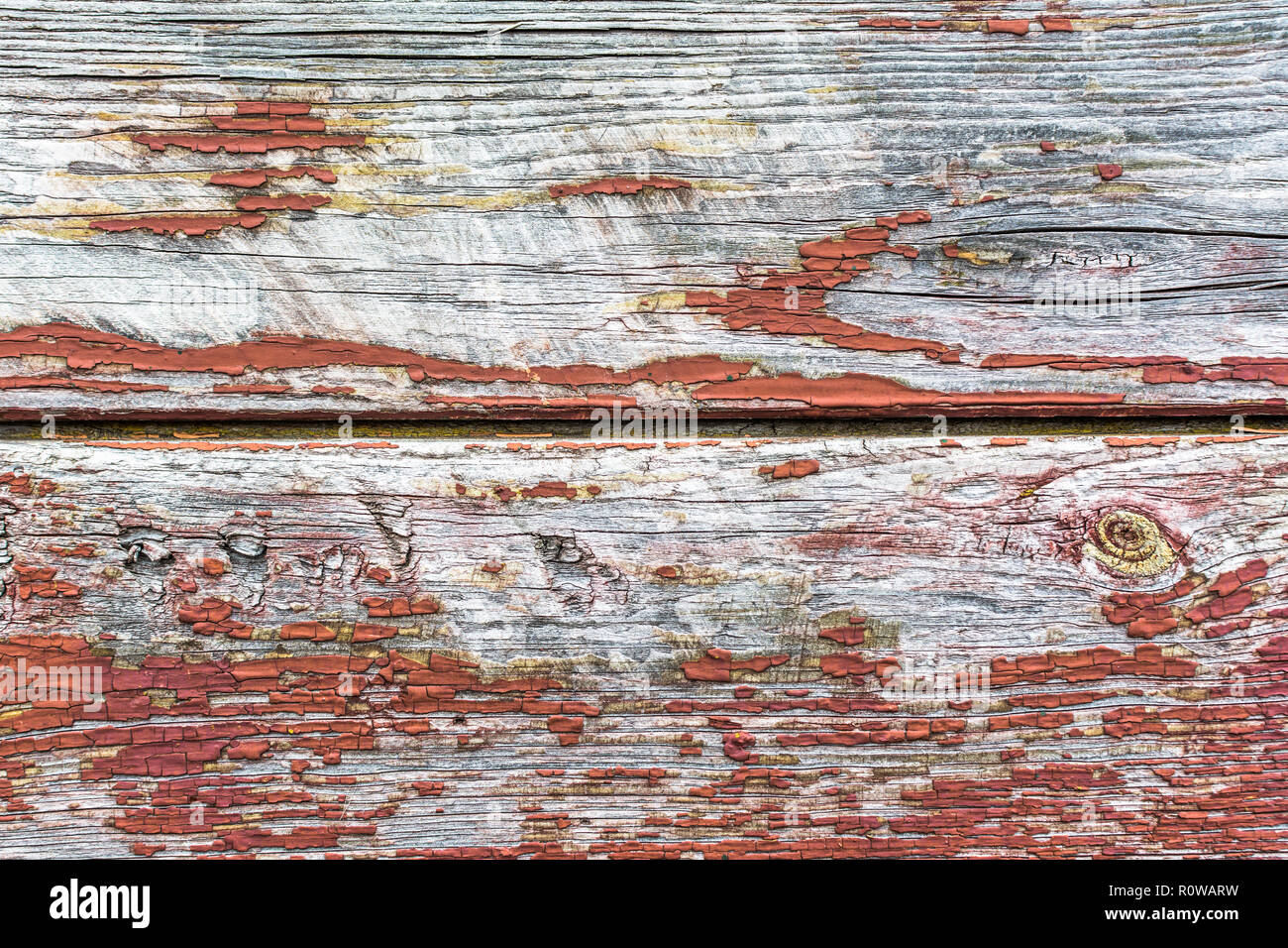 Legno Vintage texture di sfondo dal vecchio tavole di legno, sfald vernice, vernice peel e crepe. Foto Stock