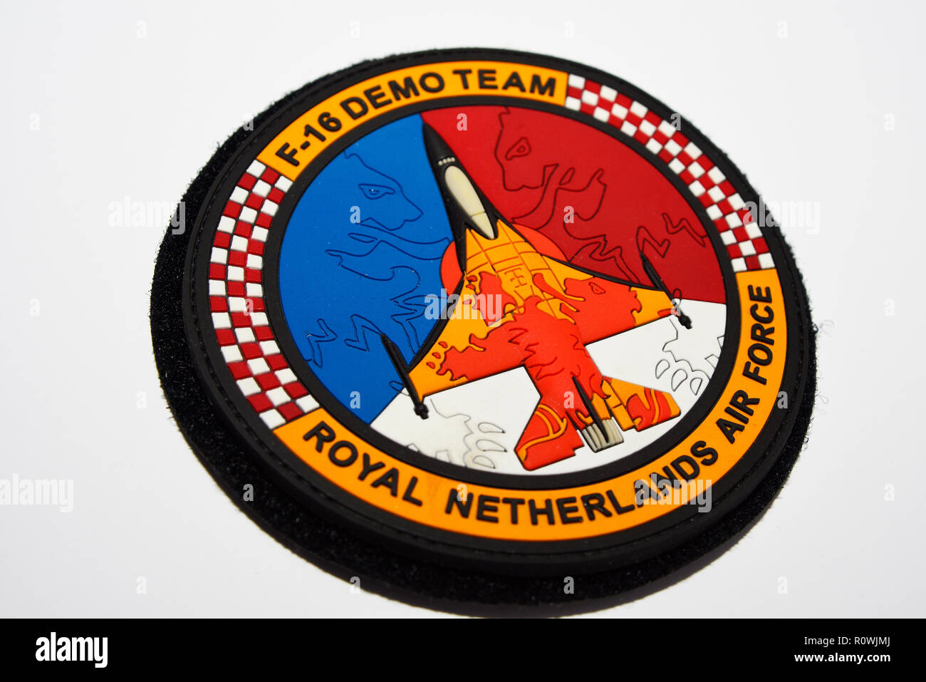 Royal Netherlands Air Force Dutch F-16 team demo di patch da collezione Foto Stock