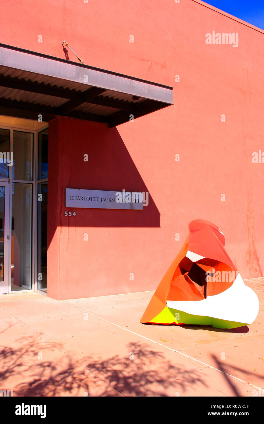Charlotte Jackson galleria d'arte edificio nel railyard art district di Santa Fe, New Mexico Foto Stock