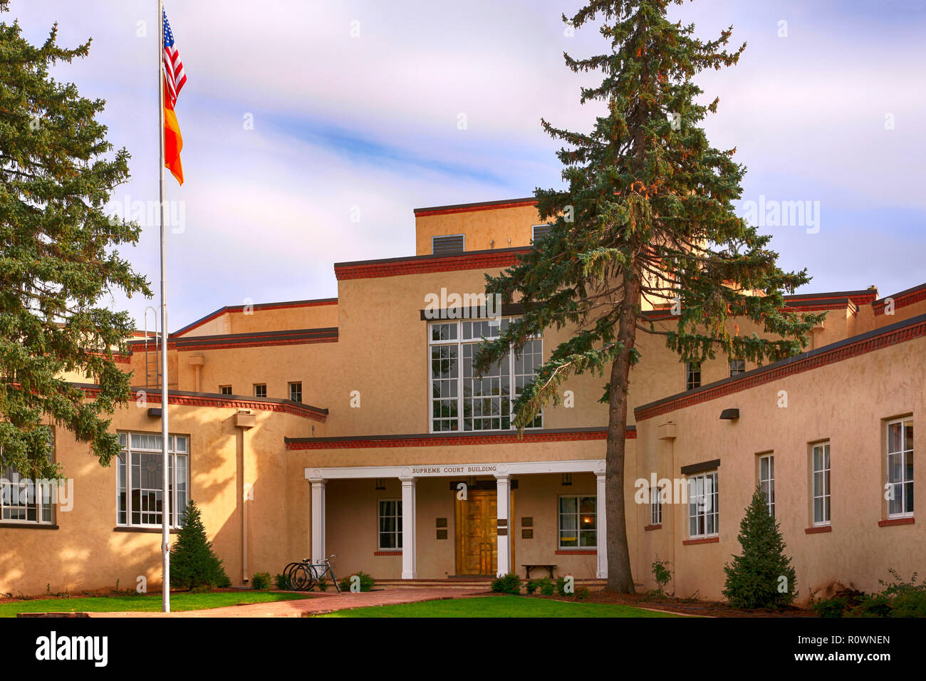 La Santa Fe Corte suprema di Santa Fe, New Mexico USA Foto Stock