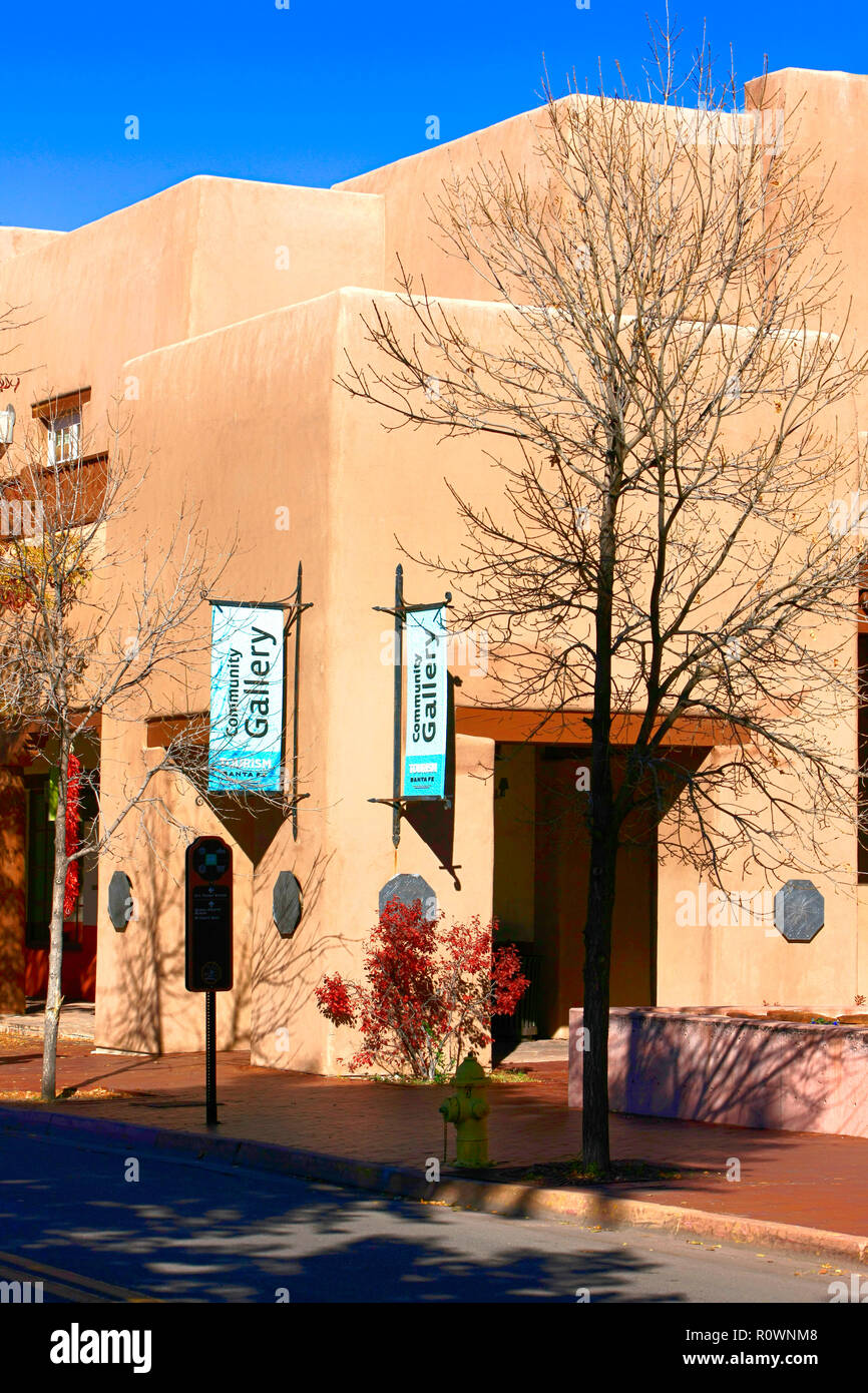 Il Centro Congressi su W Marcy Street nel centro di Santa Fe, New Mexico, NEGLI STATI UNITI Foto Stock