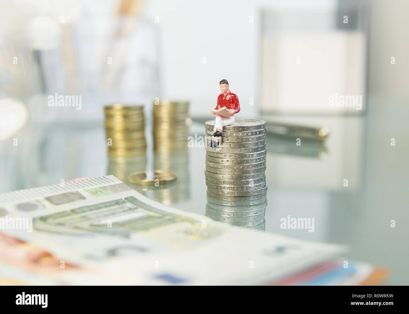 Waehrung EURO, Symbolbild Foto Stock