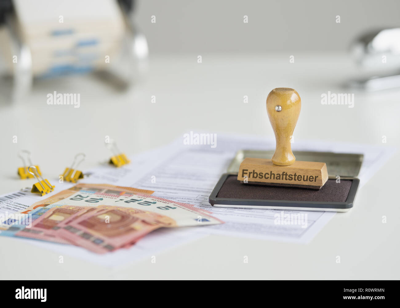 Erbschaftssteuer, Symbolbild Foto Stock