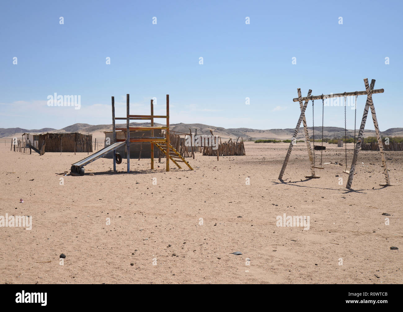 Kinderspielplatz, Namibia Foto Stock