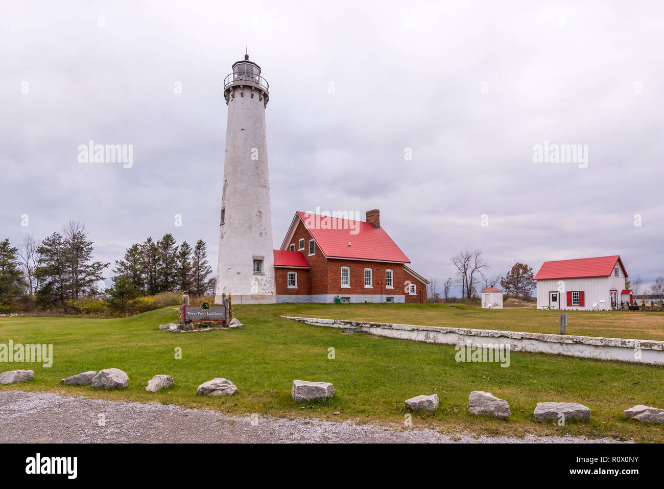 Tawas Point lighthouse sul Lago Huron in Michigan, Stati Uniti d'America. Foto Stock Tawas Point lighthouse sul Lago Huron in Michigan, Stati Uniti d'America. Foto Stock