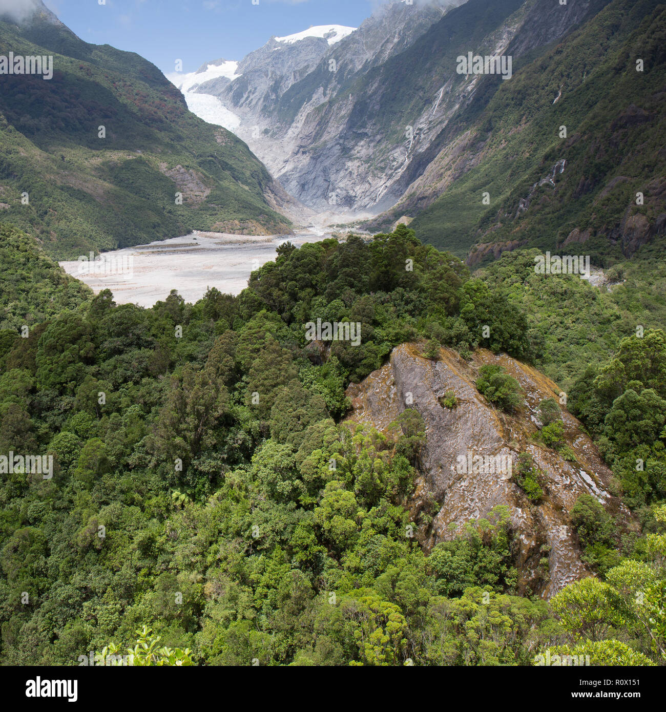 Fox Glacier - Nuova Zelanda Foto Stock