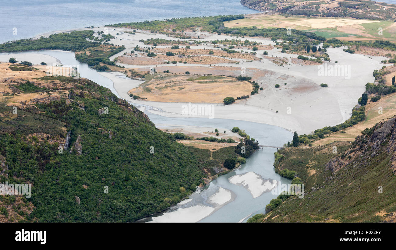 Il lago Wanaka da Roy's escursione di picco Foto Stock