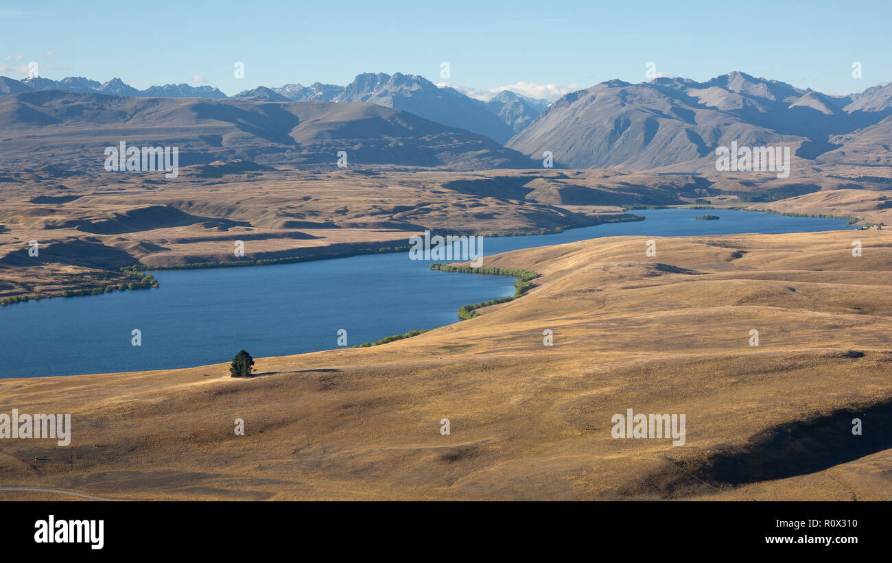 Il lago di Alessandria, Takapo Foto Stock