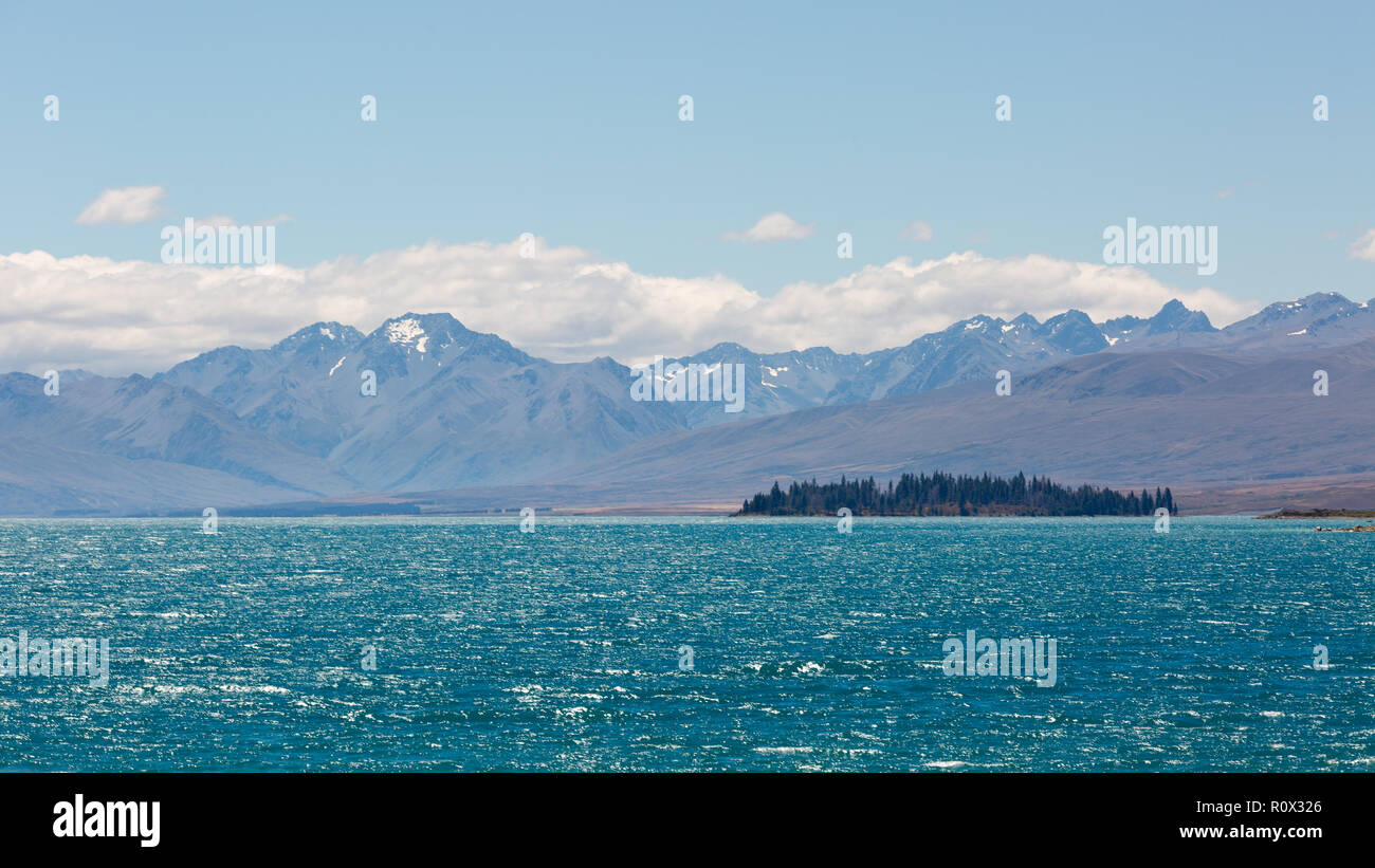 Lago Tekapo, Nuova Zelanda Foto Stock