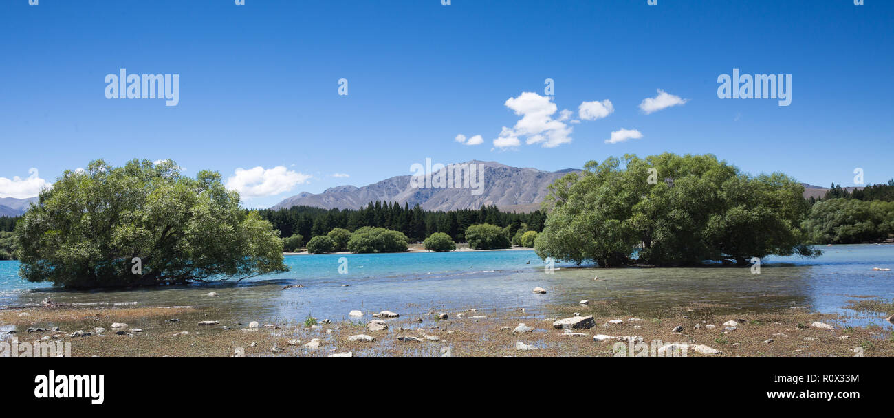 Lago Tekapo, Nuova Zelanda Foto Stock