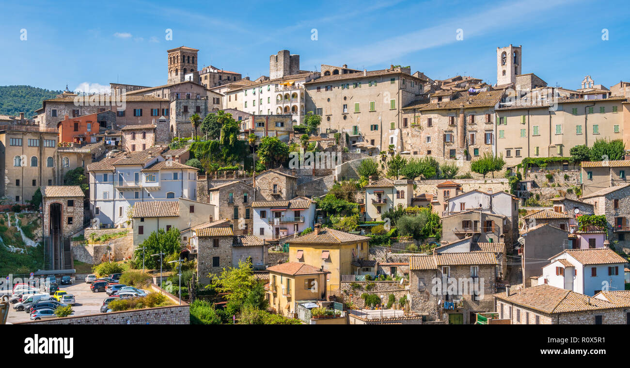 Narni, antica cittadina in provincia di Terni. Umbria, Italia centrale. Foto Stock