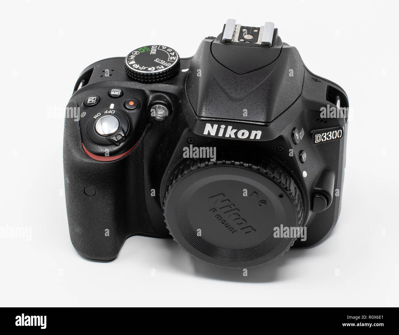 Reading, Regno Unito - 29 Settembre 2018: una Nikon D3300 Fotocamera reflex digitale Foto Stock