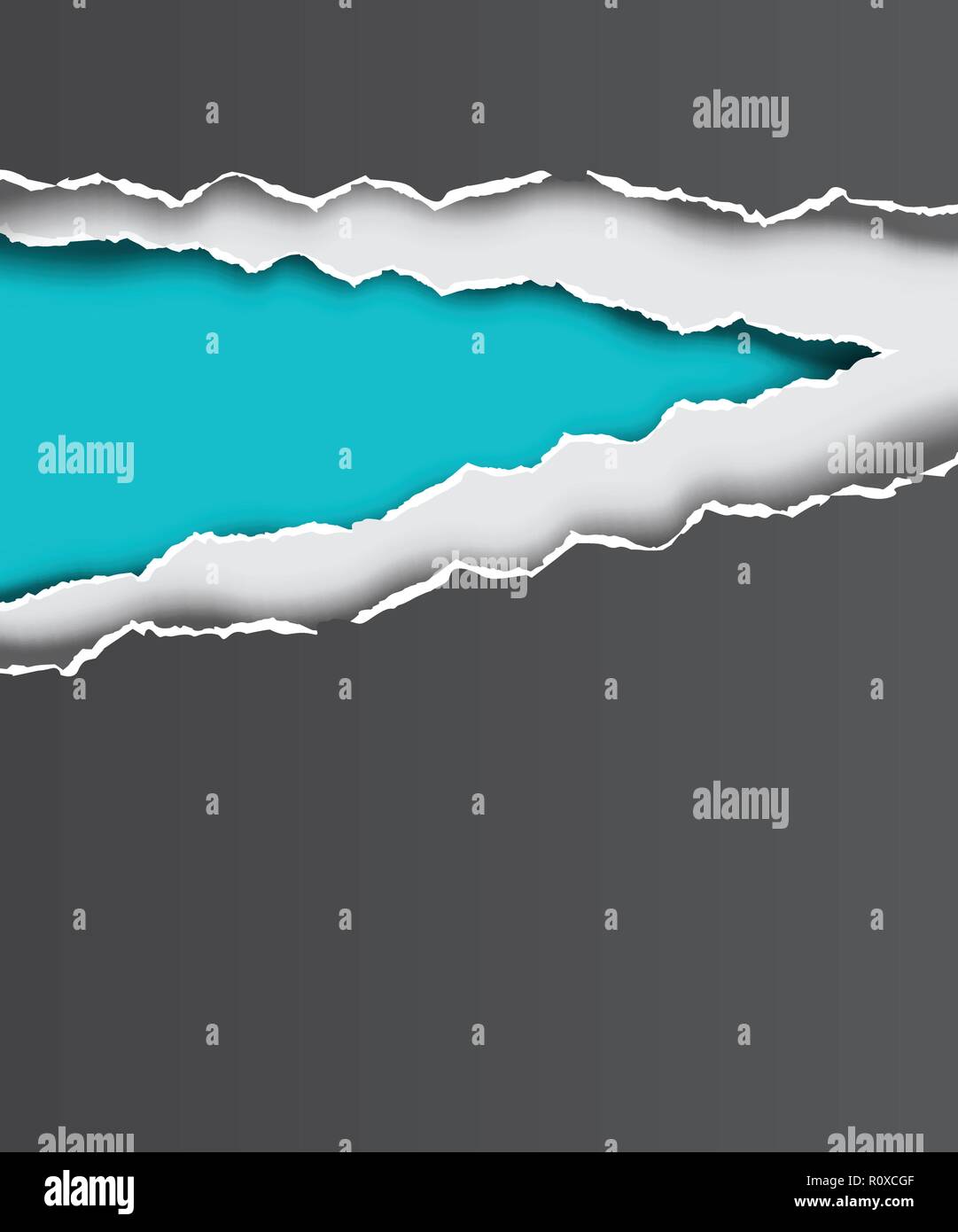 Lacerato e strappato il vettore i bordi della carta. Illustrazione Vettoriale