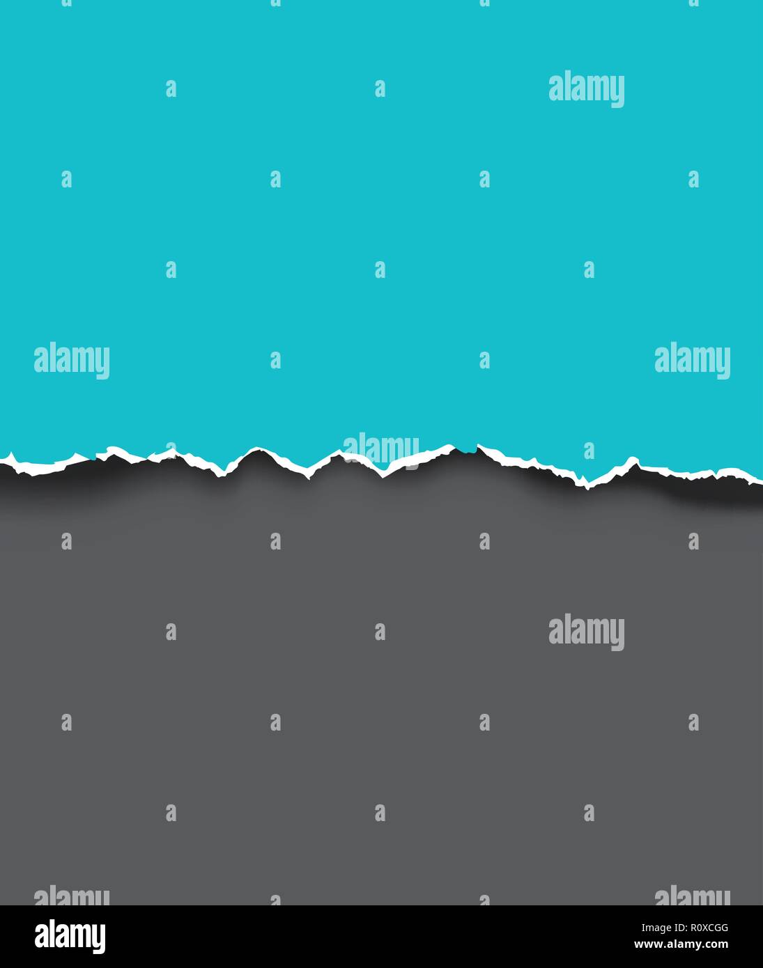 Lacerato e strappato carta blu con bordo. Illustrazione Vettoriale Illustrazione Vettoriale