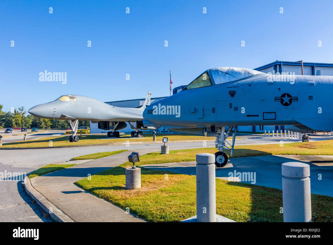 Il museo dell' aviazione anche in casa della Georgia Aviation Hall of Fame a Robins Air Force Base in Warner Robins, Georgia, Stati Uniti Foto Stock