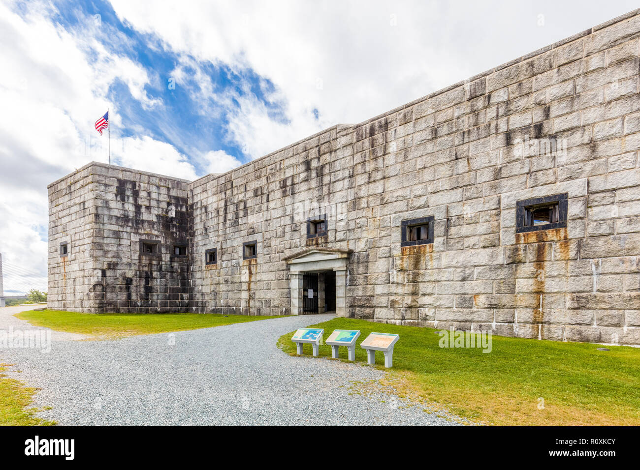 Fort Knox sito storico dello stato Bucksport Maine Stati Uniti Foto Stock