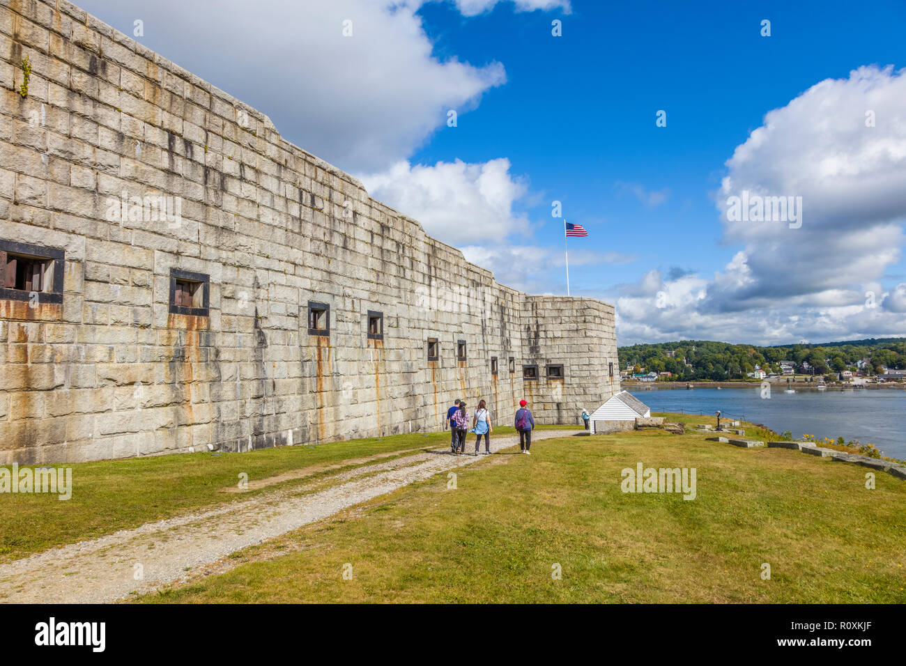 Fort Knox sito storico dello stato Bucksport Maine Stati Uniti Foto Stock