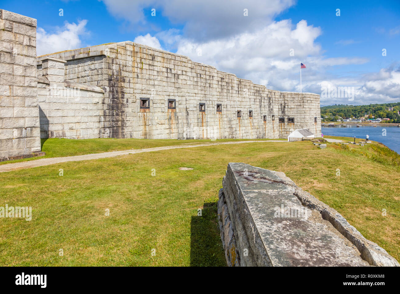 Fort Knox sito storico dello stato Bucksport Maine Stati Uniti Foto Stock