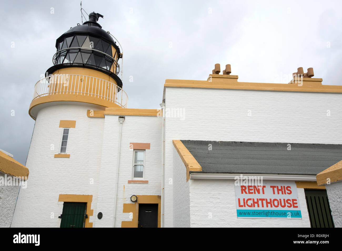 Il punto di Stoer faro, Assynt, Scotland, Regno Unito. Foto Stock