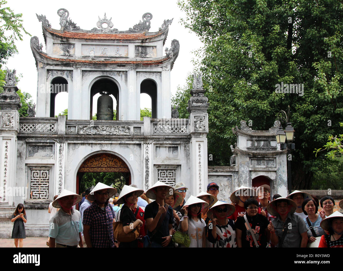 Tempio della Letteratura (Văn Miếu), Hanoi, Vietnam Foto Stock