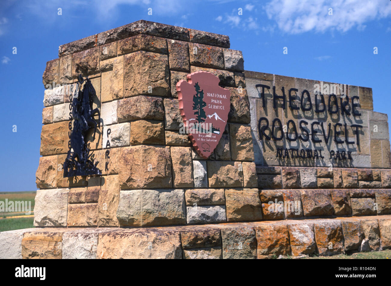 Theodore Roosevelt National Park, Badlands, North Dakota, USA 2001 Foto Stock