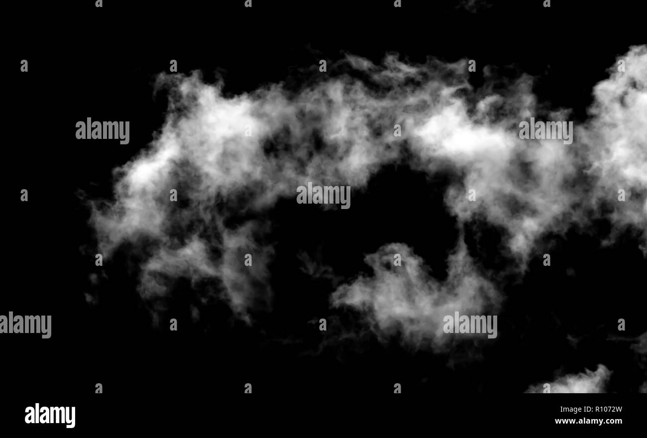 Abstract di nebbia o di fumo trasparente isolato effetto speciale Foto Stock