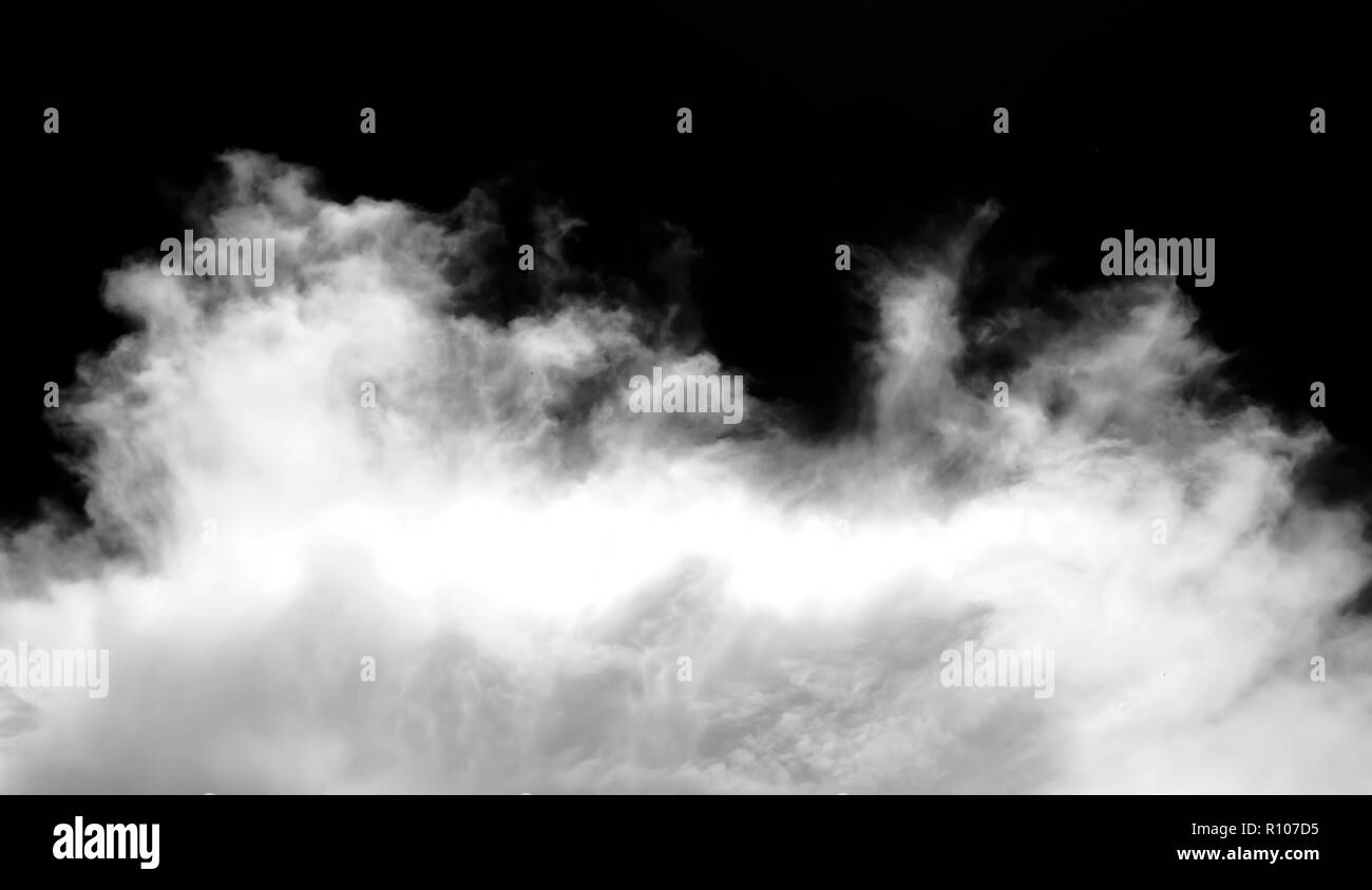 Abstract di nebbia o di fumo trasparente isolato effetto speciale Foto Stock
