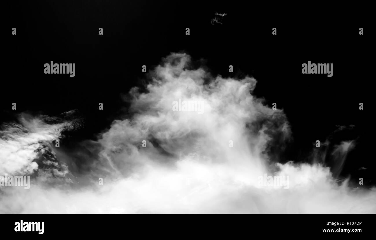 Abstract di nebbia o di fumo trasparente isolato effetto speciale Foto Stock