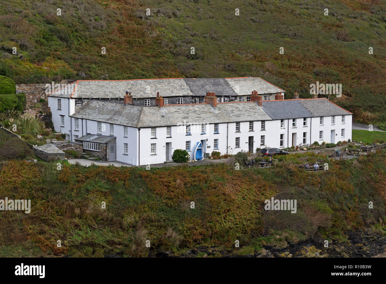 Casa, Boscastle, Cornwall, Inghilterra, Gran Bretagna Foto Stock