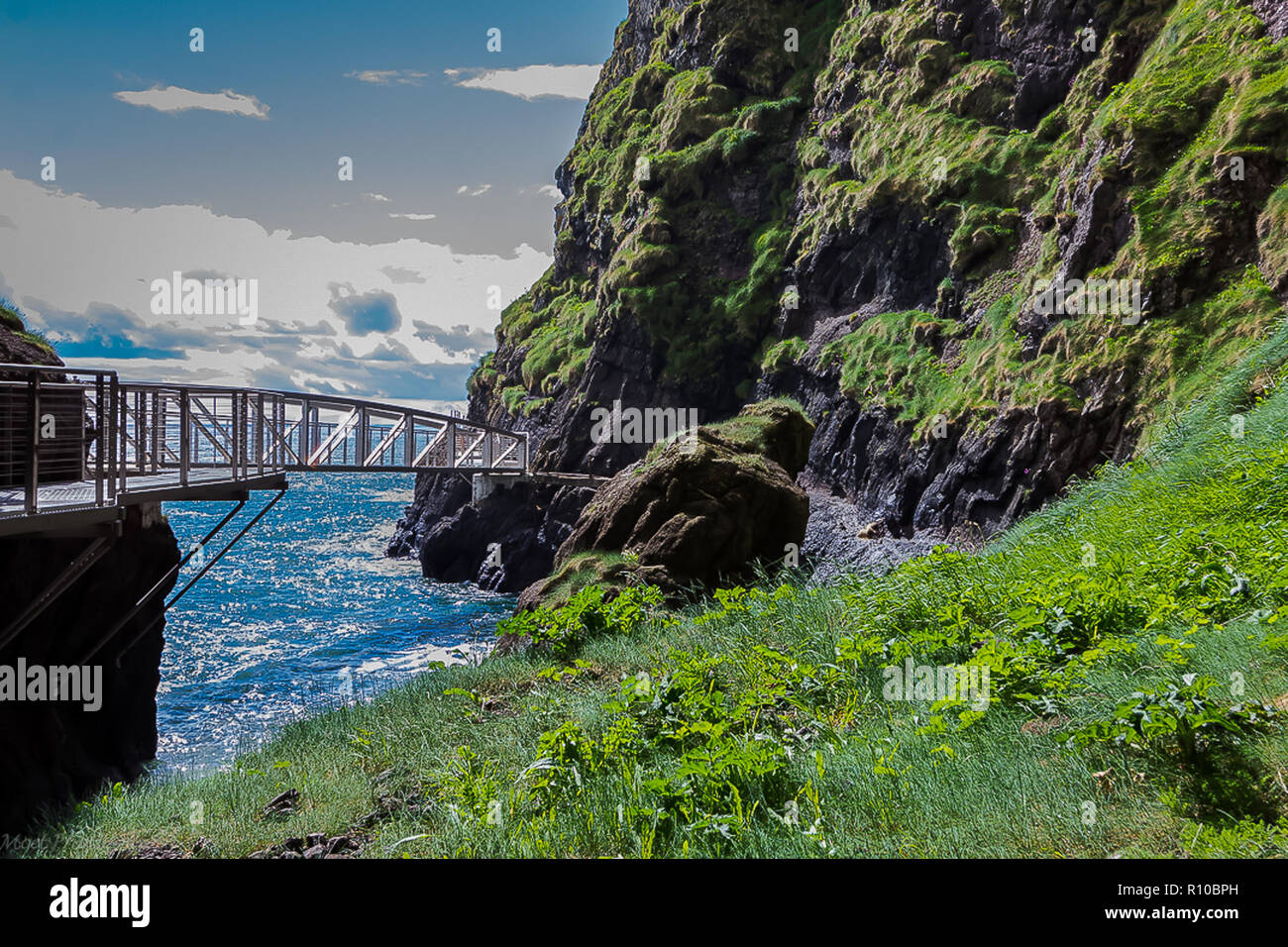 Il Gobbins Cammino Foto Stock