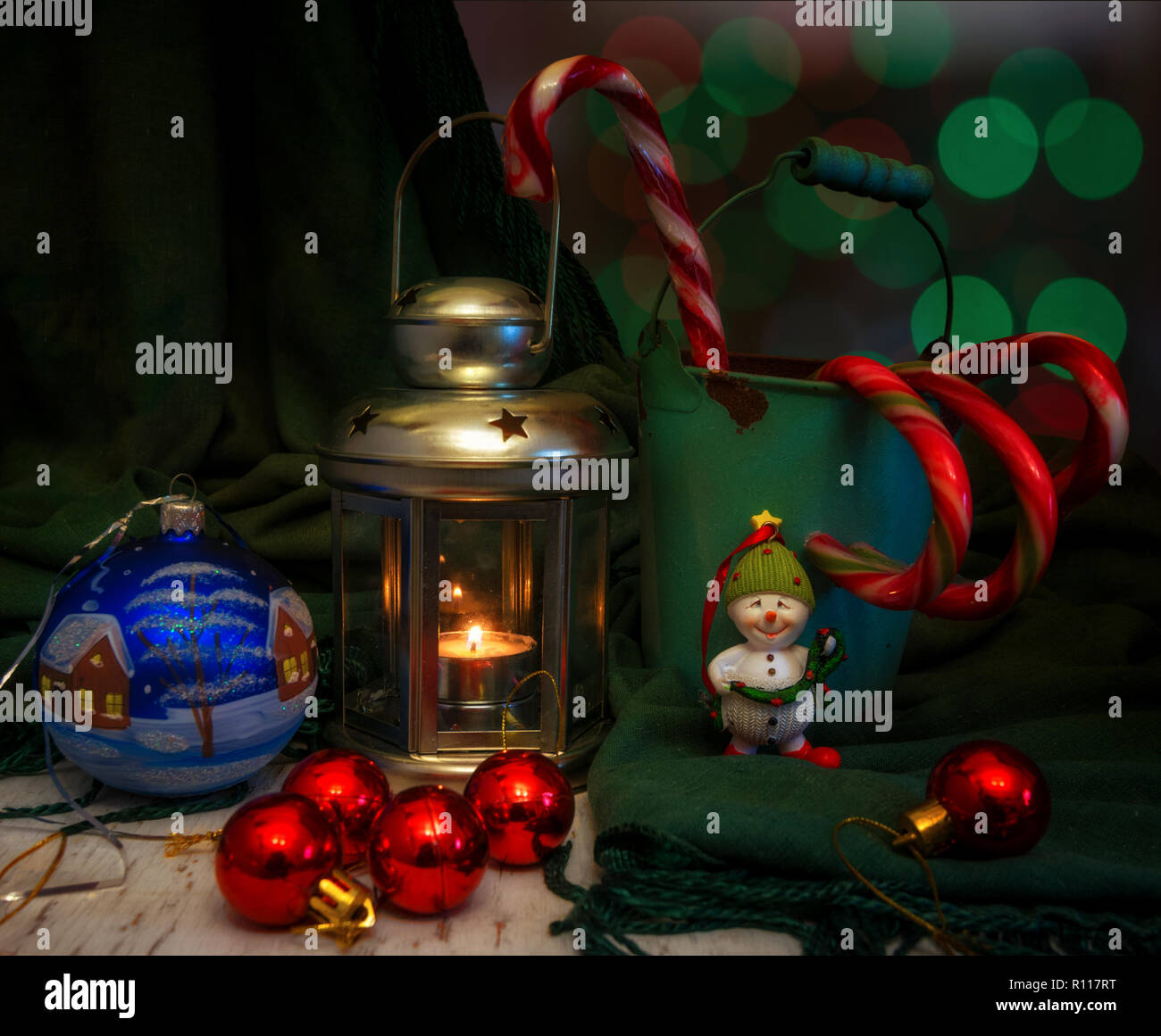 Nuovo anno. Natale. Divertimento. favola. celebrazione. Le decorazioni di Natale. Foto Stock