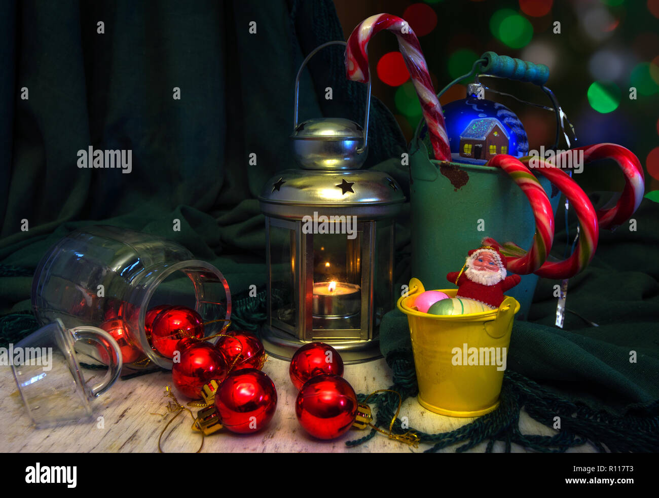 Nuovo anno. Natale. Divertimento. favola. celebrazione. Le decorazioni di Natale. Foto Stock