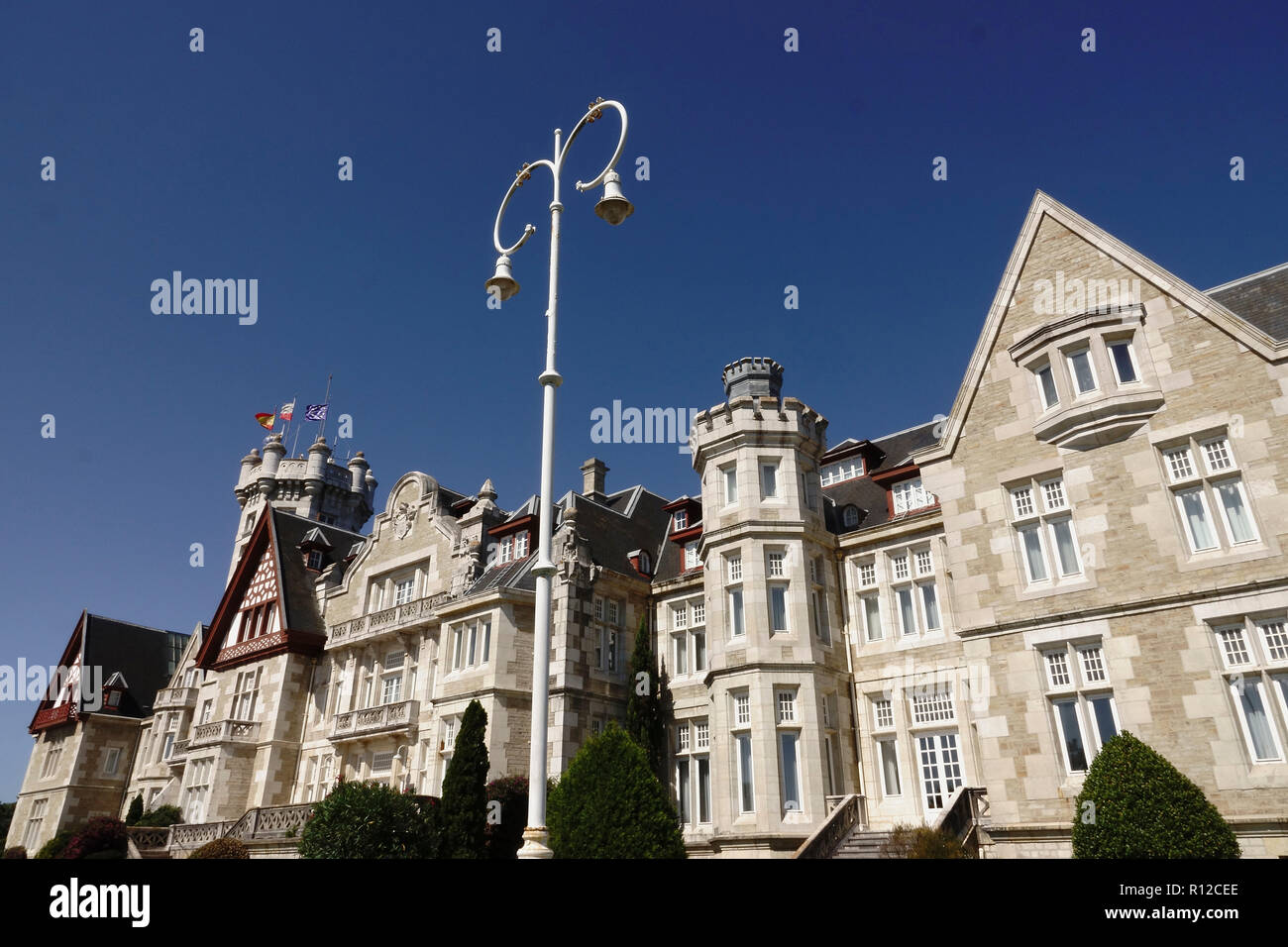 Settembre,2018. Santander, Cantabria, Spagna Magdelena Palace, sulla penisola di Magdelena, Santander - Impostazione per il Netflix serial TV 'Grand Foto Stock