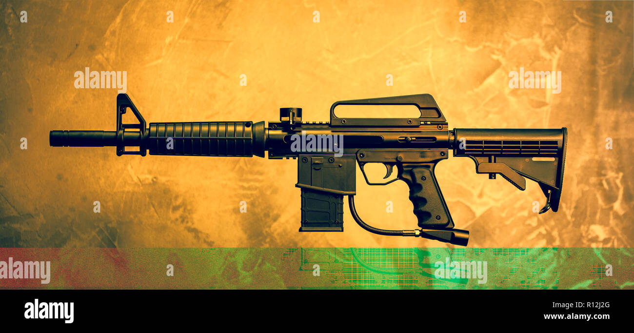 Soffice come l'aria paintball gun Foto Stock