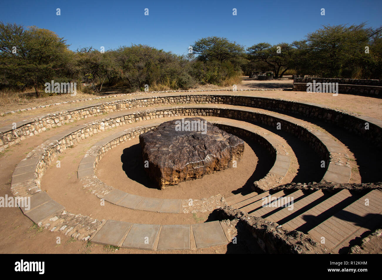 Hoba meteorite, Namibia Foto Stock