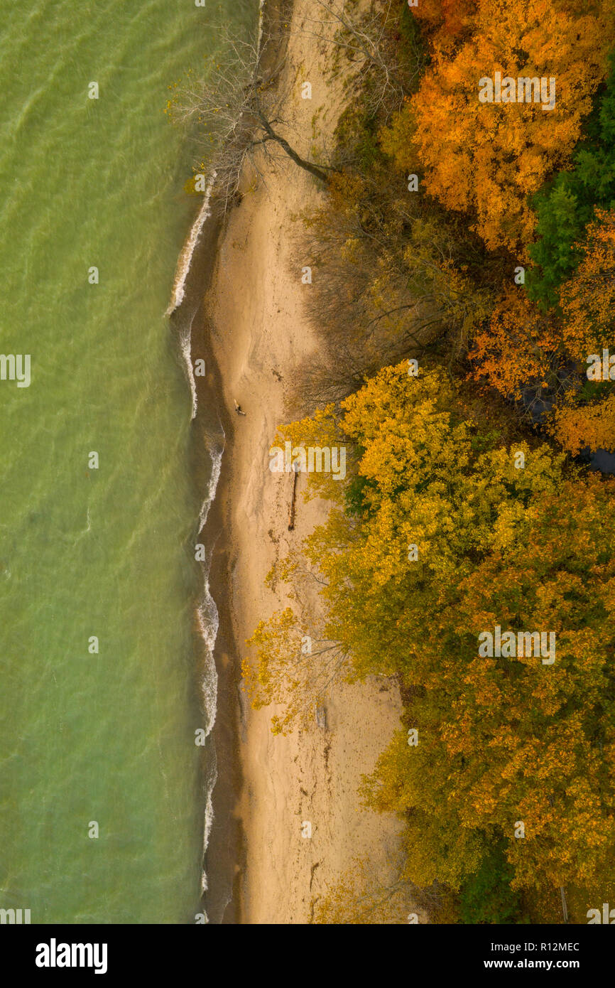 Huron Autunno, Lago Huron, Michigan Foto Stock