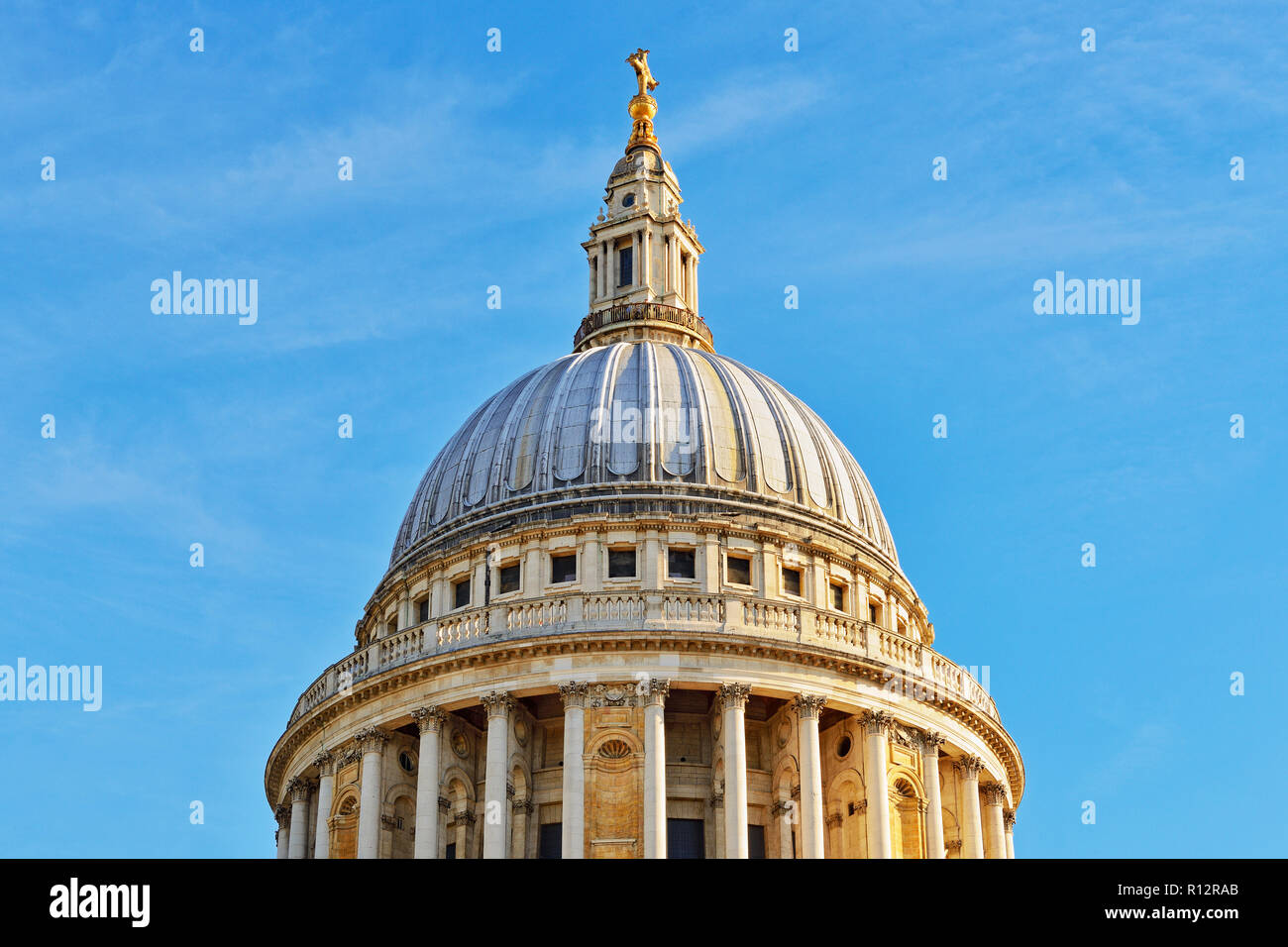 St Pauls Cathedral Dome di Londra, England, Regno Unito Foto Stock