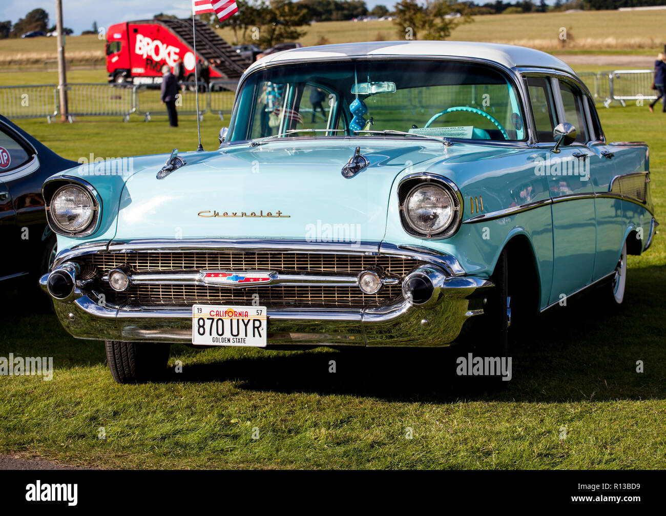 Un vecchio americano auto Chevrolet a partire dagli anni cinquanta Foto Stock