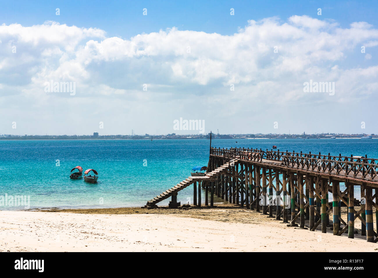 Isola prigione. Prison Island è una piccola isola a nord-ovest di Stone Town Zanzibar, Foto Stock Isola prigione. Prison Island è una piccola isola a nord-ovest di Stone Town Zanzibar, Foto Stock