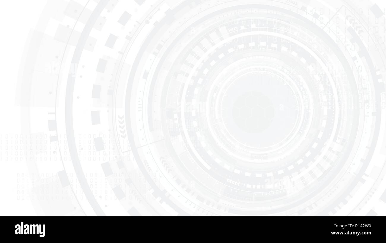 Abstract la tecnologia digitale di interfaccia scheda di funzionamento concetto di modello di background design vettoriali Illustrazione Vettoriale