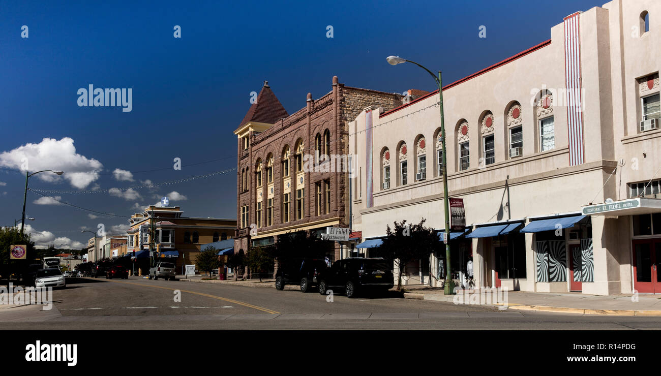 Ottobre 10, 2018 - Las Vegas, NM, Stati Uniti d'America - Las Vegas New Mexico townfront, piccolo centro America Foto Stock