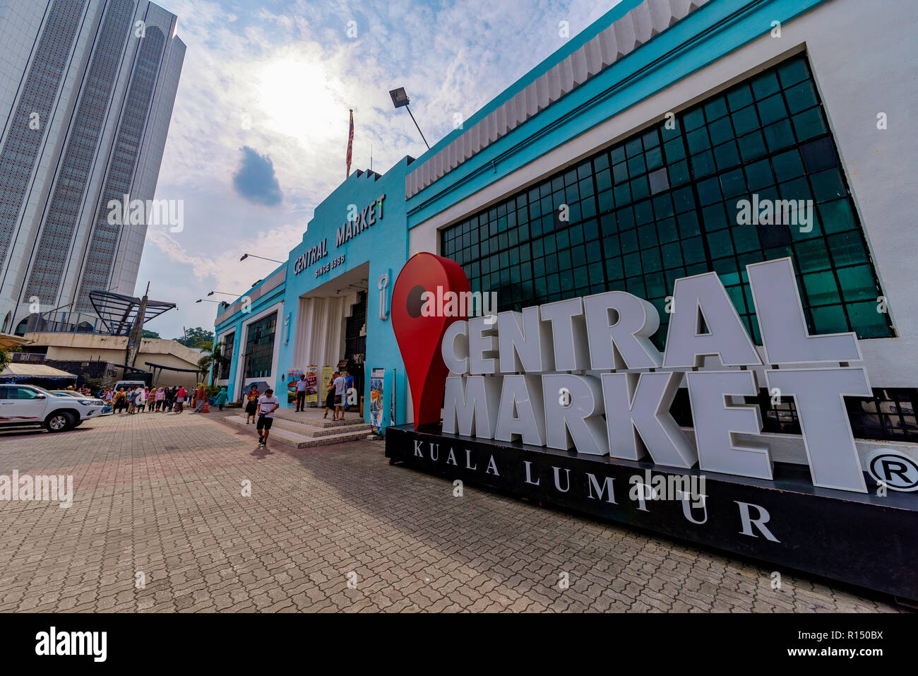 KUALA LUMPUR, Malesia - 21 Luglio: Questo è il mercato centrale, è un luogo famoso per lo shopping nella zona del centro cittadino sulla luglio 21, 2018 a Kuala Lumpur Foto Stock
